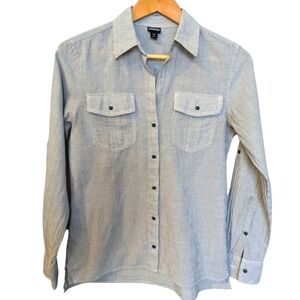 PATAGONIA Women's Striped Long Sleeve Shirt Size XS